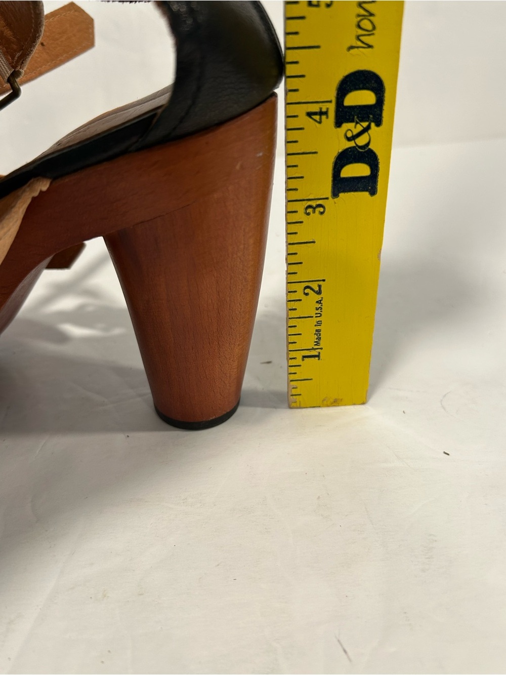Chie Mihara Strappy Wooden Block Cone Heel Platform leather sandals EU 41|US11 - Picture 11 of 11
